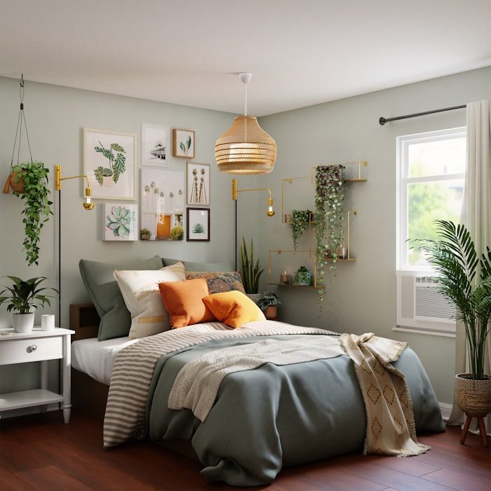 Guest-ready bedroom made up for the next arrival