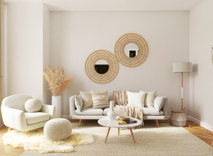 Warm, clean living room ready to enjoy