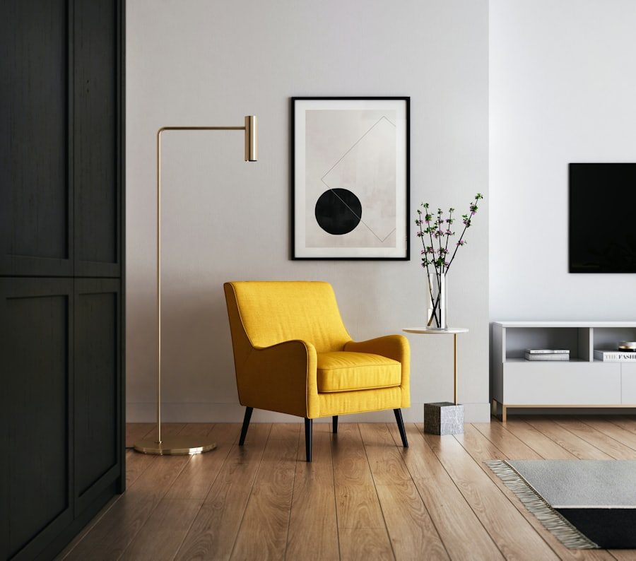 Staged, show-ready living room